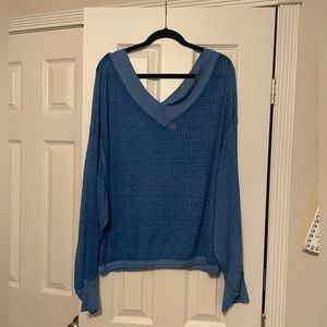 Free People Long Balloon Sleeve Top